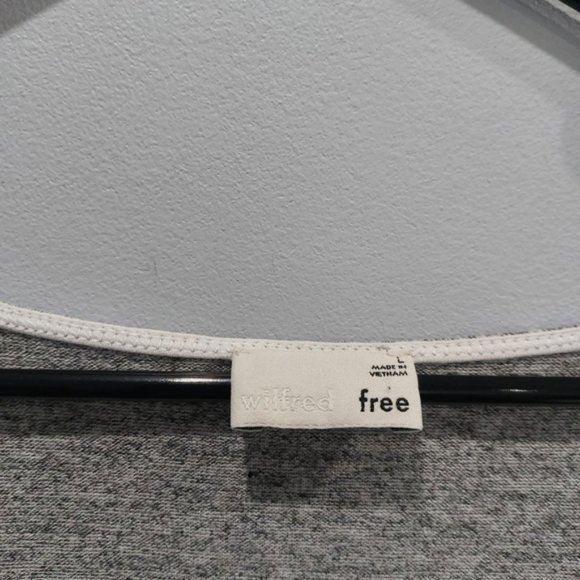 Aritzia Wilfred Free Grey Gail Dress Large - Picture 2 of 7